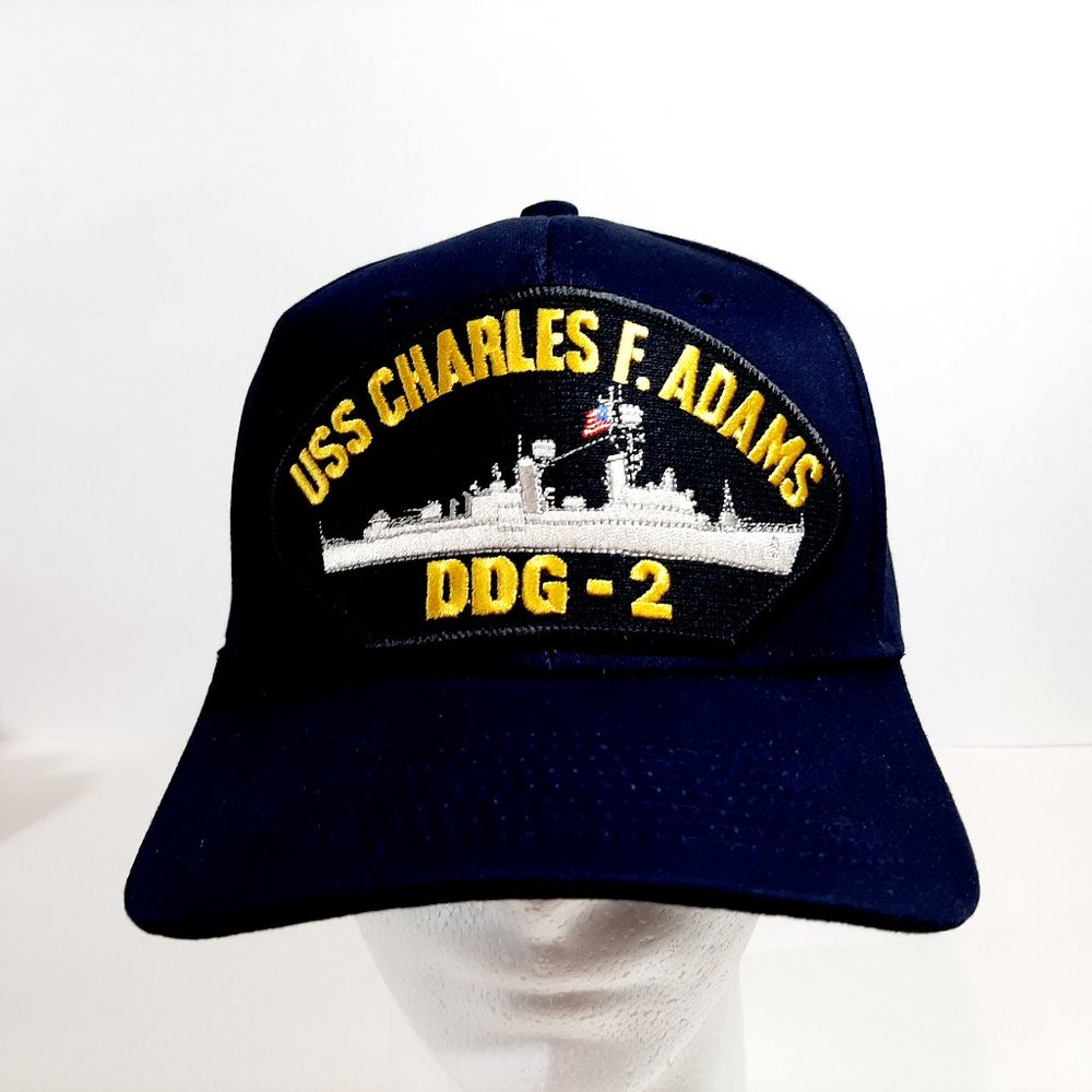 USS CHARLES F. ADAMS DDG-2 Patch Hat Baseball Cap